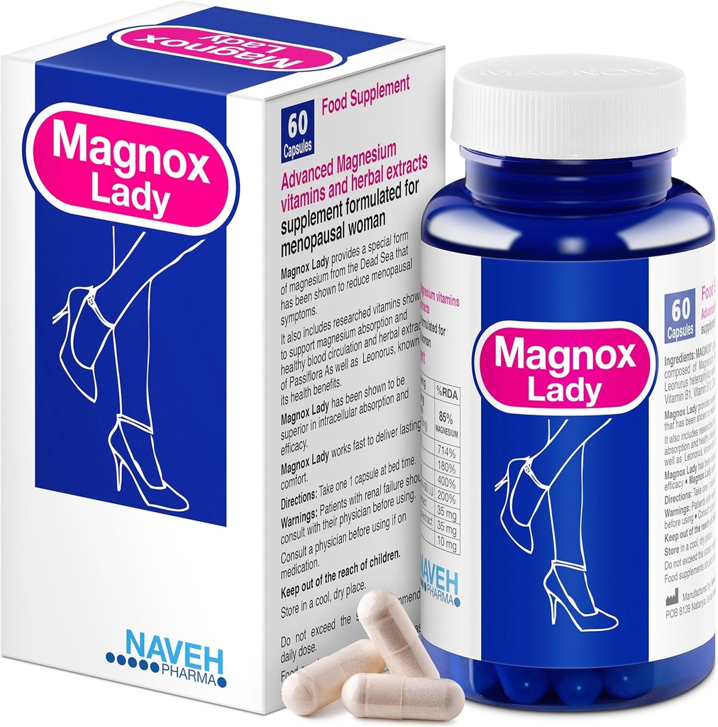 MAGNOX ® Lady Magnesium Supplement Note 124; Menopause og PMS Support til kvinder