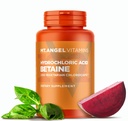 Mt. Angel Vitaminer - Saltsyre betain, Understøtter sund fordøjelse & Gastriske safter (200 vegetariske chlorocap)