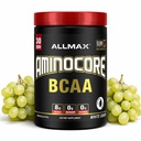 ALLMAX Nutrition AMINOCORE BCAA Powder, 8.18 Bedste Aminosyrer, Intra og Post Workout Inddrivelse drik, Gluten Free, White Grape, 315 g