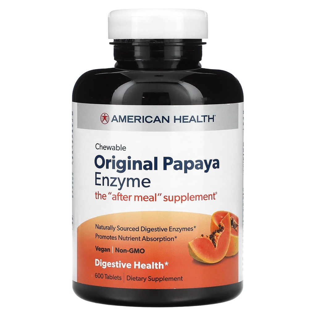 AMERICAN Health Papaya Enzyme; Original, 600 CT