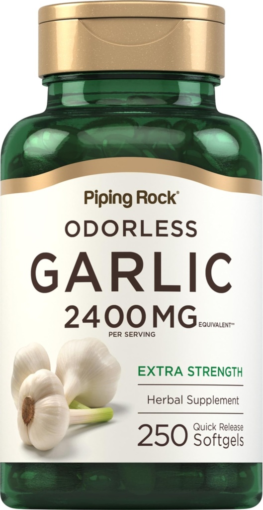 Piping Rock Odorless hvidløg Supplement 2400mg