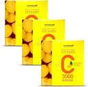 NANOWELL Pure Buffered C-vitamin 3000 mg per servering, Kosttilskud til immunforsvar - 60 sticks x 3 bokse, 6 måneder Tilgang (180 Tæl)