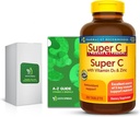 Super C med vitamin D3 & Zink 200 tabletter med eksklusiv A til Z - bedre Ligth & Spring Guide (2 elementer)