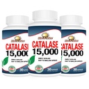 Rise- N- Shine Catalase Supplement 15.000 - Kraftfuld Antioxidant Enzyme til hårsundhed - Hår Kosttilskud til stærkt hår - 90 kapsler - Pakning med 3 flasker i fuld størrelse (90- Day Supply)