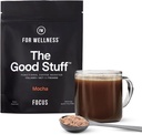For Wellness de gode ting Focus - Mocha Coffee Booster Name 124; Nootrop Collagen Creamer med MCTs for Focus, Energy & Wellness # 124; Non- Dairy, Keto- Friendly, 30 Servering
