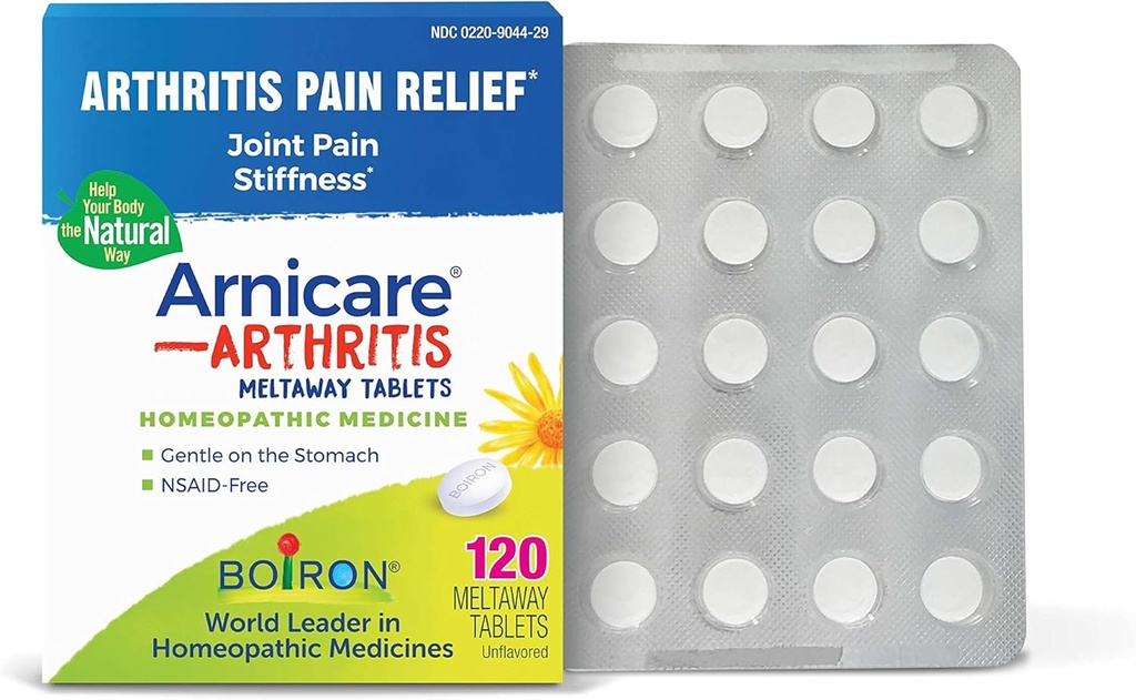 Boiron Arnicare Gigt tabletter til arthritis pain relief, fælles ømhed, og rheumatiske smerter - 120 Greve