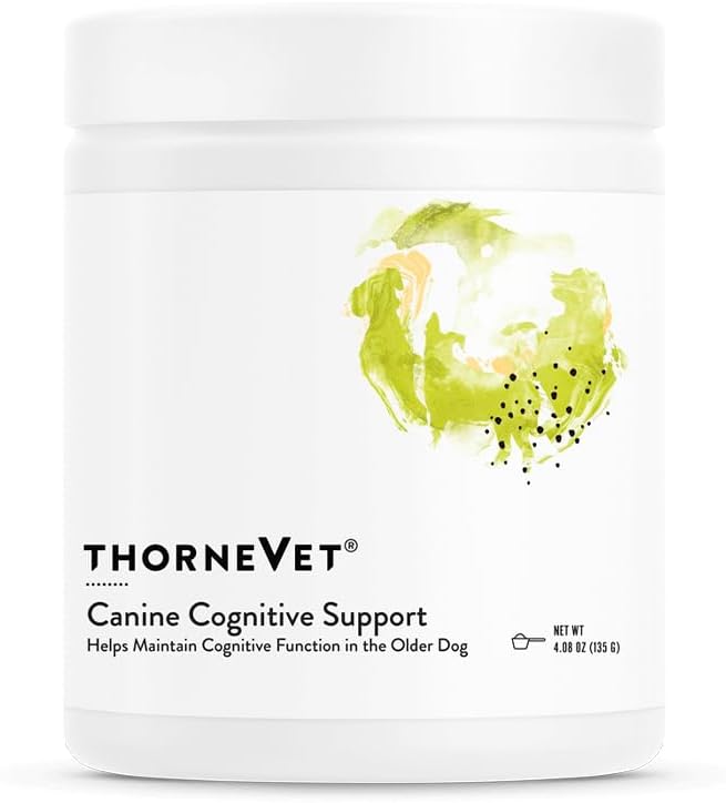 ThorneVet Canine Cognitive Support Powder til hunde - Great Tasting Health Supplement med B Vitaminer og antioxidanter til at understøtte Hjernesundhed af din senior hund - 90 Scoops
