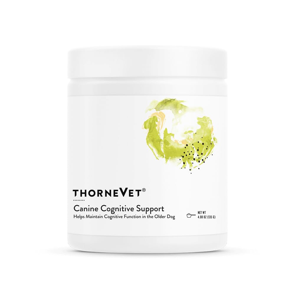 ThorneVet Canine Cognitive Support Powder til hunde - Great Tasting Health Supplement med B Vitaminer og antioxidanter til at understøtte Hjernesundhed af din senior hund - 90 Scoops