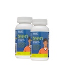 GNC Milepæle Teen Multivitamin til drenge 12- 17, Twin Pack, 120 kapsler per flaske, Understøtter energiproduktion og muskel funktion