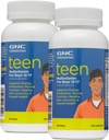 GNC Milepæle Teen Multivitamin til drenge 12- 17, Twin Pack, 120 kapsler per flaske, Understøtter energiproduktion og muskel funktion