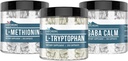 Jordfødte elementer L- Tryptofan, L- methionin, og GABA Bundle, 200 Kapsler Hver, Pure & Ufortyndet