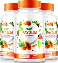 NutraRize (3 Pack) Pay Slim Kapsler, PaySlim All- Natural Supplement for Sund Vægttab, Premium Formel til at opnå Body og Fitness Mål, Officielle anmeldelser (180 Kapsler)