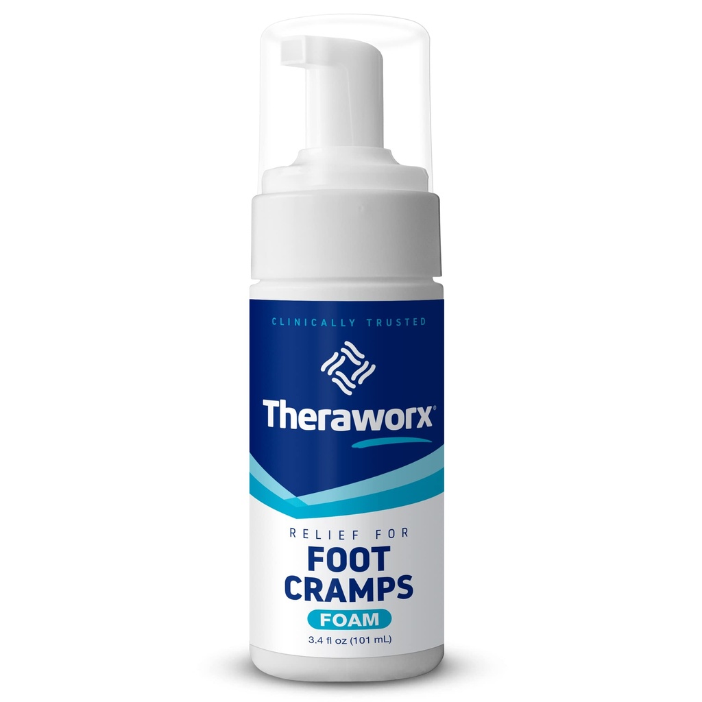 Theraworx Fast- Fungerende skum til fodkrampe Relief med magnesiumsulfat - 3,4 Fl Oz - 1 greve