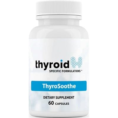 ThyroSoothe - Dr. Formuleret Thyroid Support - Naturlig Formel for Hyperthyroidisme & Graves 'tilstand - Inkluderer Selenium, C-vitamin, Lemon Balm for Samlet Thyroid sundhed - 30 dages forsyning