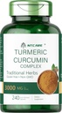 Gurkemeje med sort peber 300 mg • 124; fælles støtte • 124; 240 Kapsler • 124; gurkemeje - Supplement • 124; ikke-GMO, gluten fri