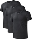DAVID ARCHY Herreundertrøje Bambus Rayon Moisture- Wicking V- Neck T-Shirts Stretch Tees for Mænd, 3 eller 5 Pack