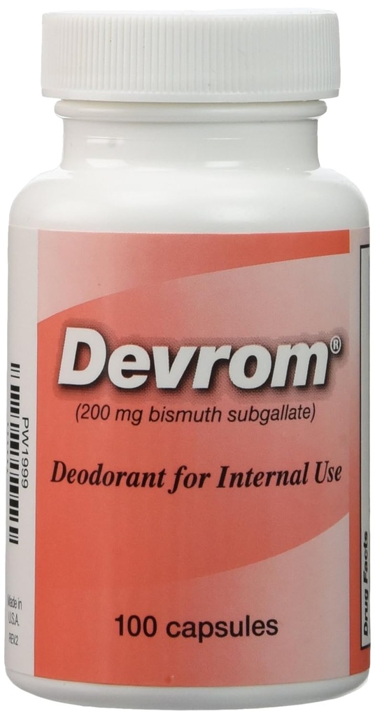 DEVROM ® 200mg kapsler (intern deodorant) - 100 Kapsler