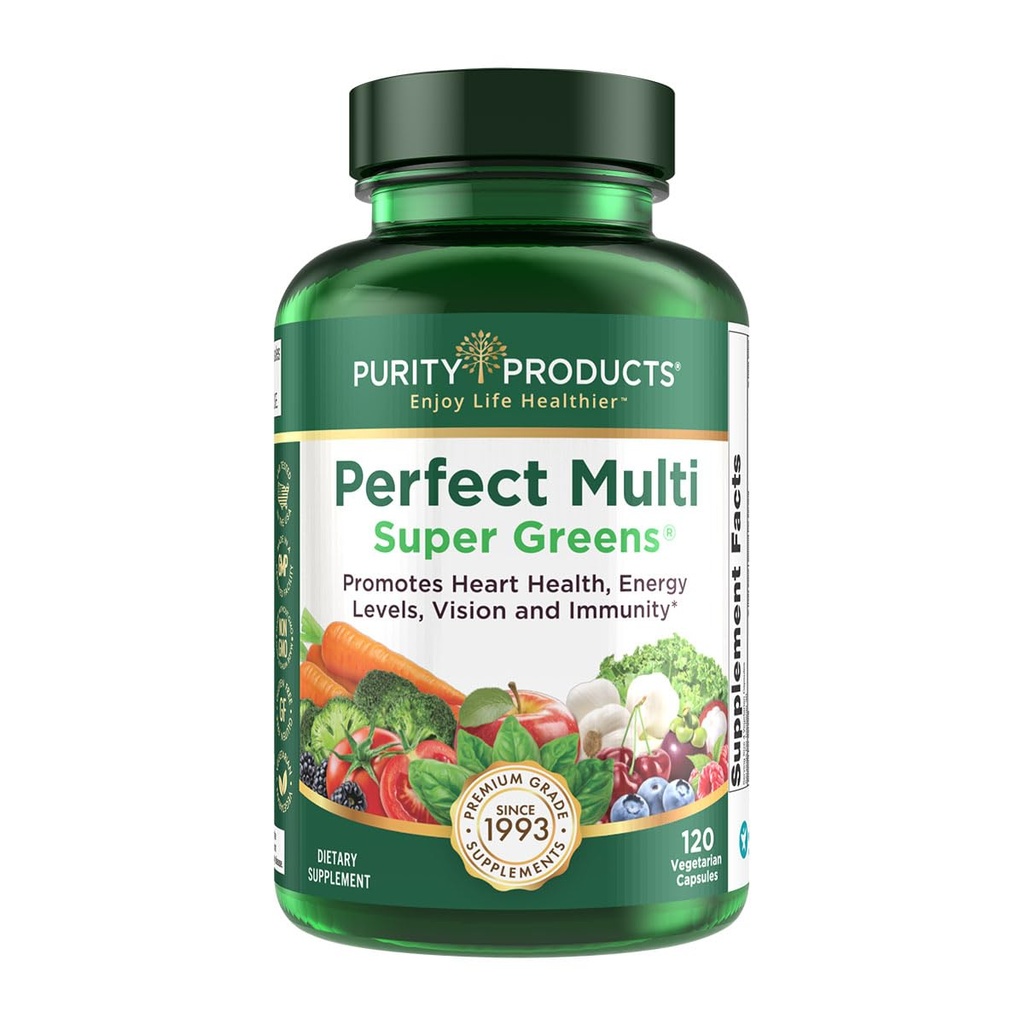 Renhed Produkter Perfect Multi Super Green Kosttilskud Sundhed Nutrition, 120 tæller