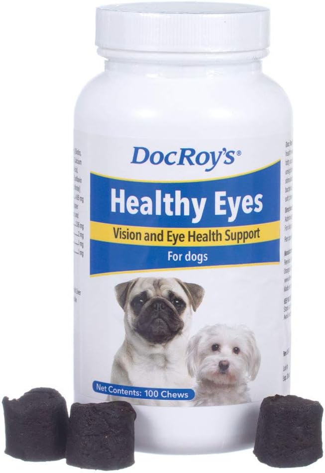 Doc Roy 's Sunde Øjne - Vision og Eye Health Support til Hunde - 100 ct Chews