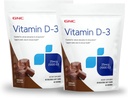 GNC-vitamin D-3 Soft Chews 1000IE - Chokolade - Twin Pack