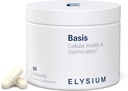 ELYSIUM Basis NAD Plus Supplement 30 Servering - med Nicotinamid Riboside 250mg og Pterostilben 50mg - Sund aldring supplement & cellulær energi