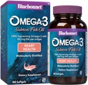 BlueBonnet Natural Omega-3 Salmon Oil Softgels, 180 Greve, White