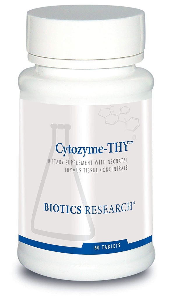 Bioteknologi Forskning Cytozyme Thy Neonatal Thymus Koncentrat, Understøtter sundhed af Thymus Gland, Sund immunrespons og Pathway Processer, Understøtter immunsystemet 60 tabletter
