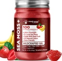 Irish Sea Moss Gel Raw - Fremstillede Superfood Seamoss Gel - Strawberry Banana Flavor, Vitamin og Mineral- Rich fra Pristine Caribbean Waters, immunforsvar og fordøjelsessygdomme support - 10 oz.