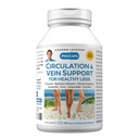 ANDREW LESSMAN Circulation, Vein Support for Sunde Ben 60 Kapsler - High Bioactivity Diosmin, Butcher 's Broom, Visibly Reduces Hævelse og ubehag i Feet, Ankler, Kalve, Ben