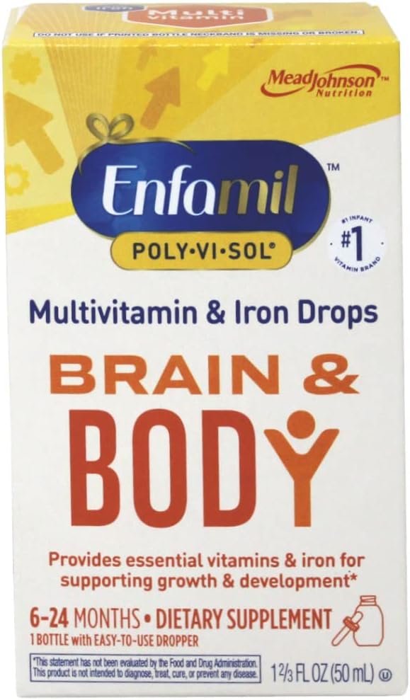 Enfamil Poly Vi Sol Multivitamin dråber med jern - 50 ml flaske