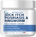 Bio- MD Jock Itch Cream, Jock Itch Cream ekstra styrke til mænd og kvinder, Psoriasis Cream, Ringorm Behandling for mennesker, Itch Cream - Kraftfuld & hurtig Relief