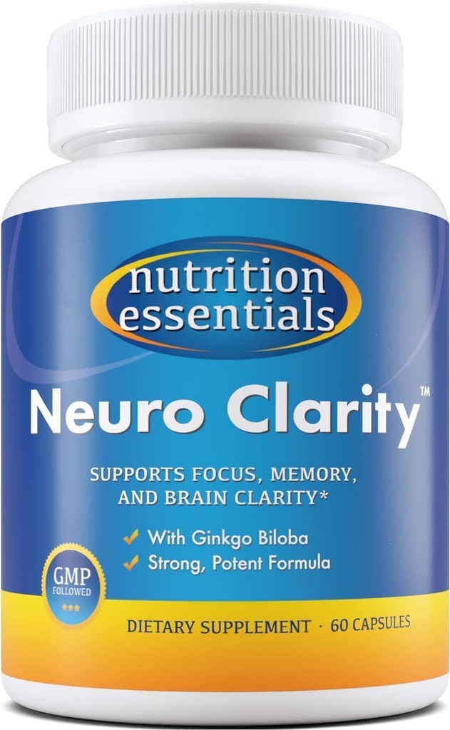 Nutrition Essentials Nootrop Brain Support Supplement + Probiotika til kvinder & mænd med Lactase Enzyme