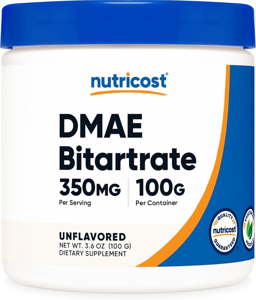 Nutricost Pure DMAE- bitartrat Powder 100 Grams