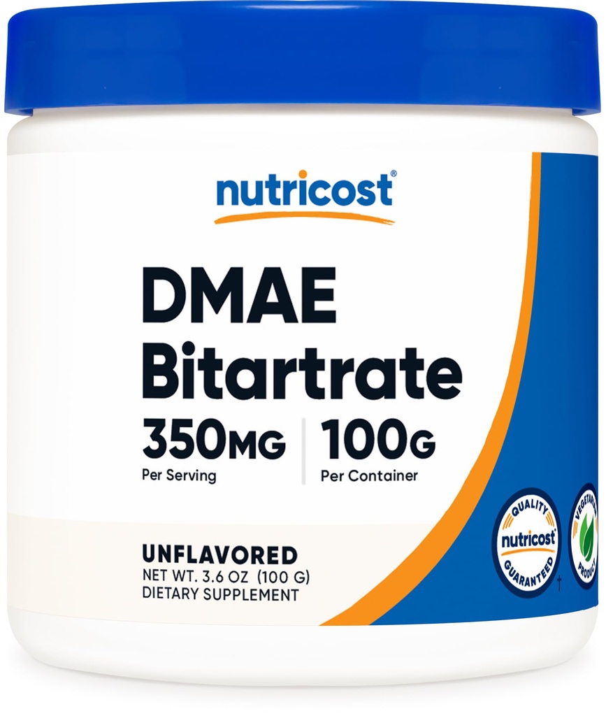 Nutricost Pure DMAE- bitartrat Powder 100 Grams
