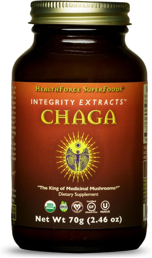 HealthForce SuperFoods Integrity udtrækker Chaga - Powder - 70 Bedste