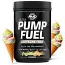 PMD Sports Pump Fuel Ultra Koffein Gratis - Premium Pre Workout Powder & Muscle Pump, Greater Focus, Endurance & Recovery, Premium Creatin, Arginin & Beta Alanine - Rainbow Sherbet (30 Servere)