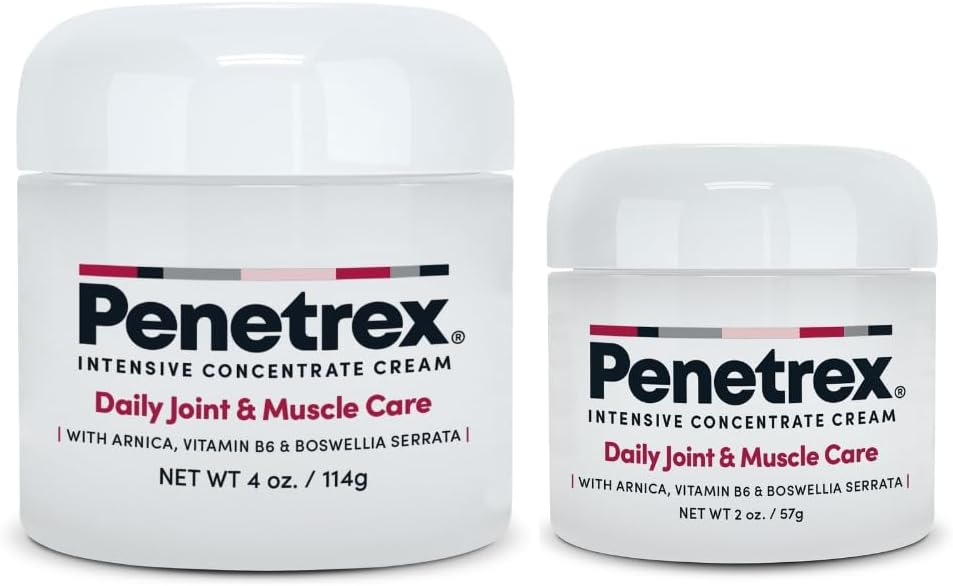 Penetrex Joint & Muscle Therapy Duo - Lindrende Relief for Tilbage, Neck, Hands, Feet & Nerves - Rub med Arnica, vitamin B6 MSM & Boswellia - 2oz, 4oz