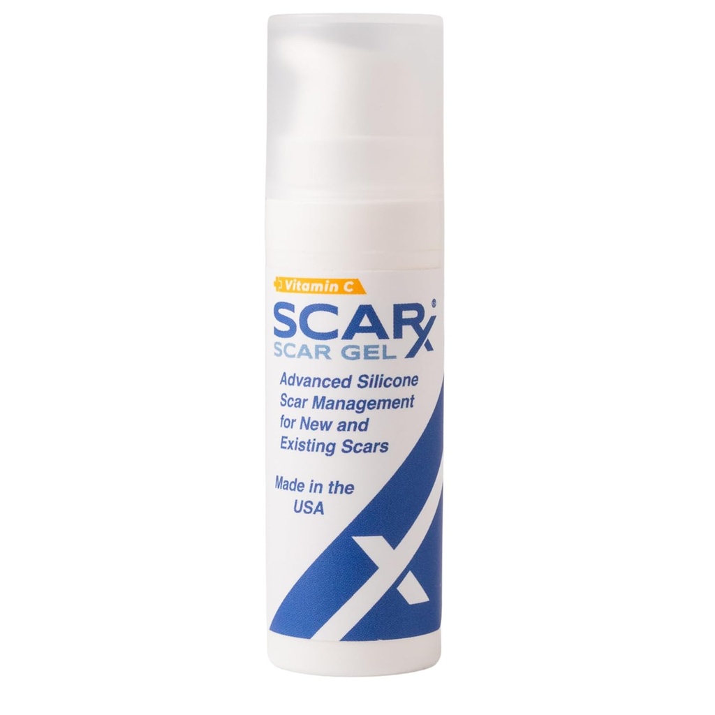 Scarx - Advanced Silicone Scar Gel med C-vitamin - Scar Reduktion topisk for hypertrofiske Scars & Keloider Efter kirurgi, Burns, Skader - forhindre nye Scars - Fade Gamle Ardannelse - 0.5oz (15g) Flaske