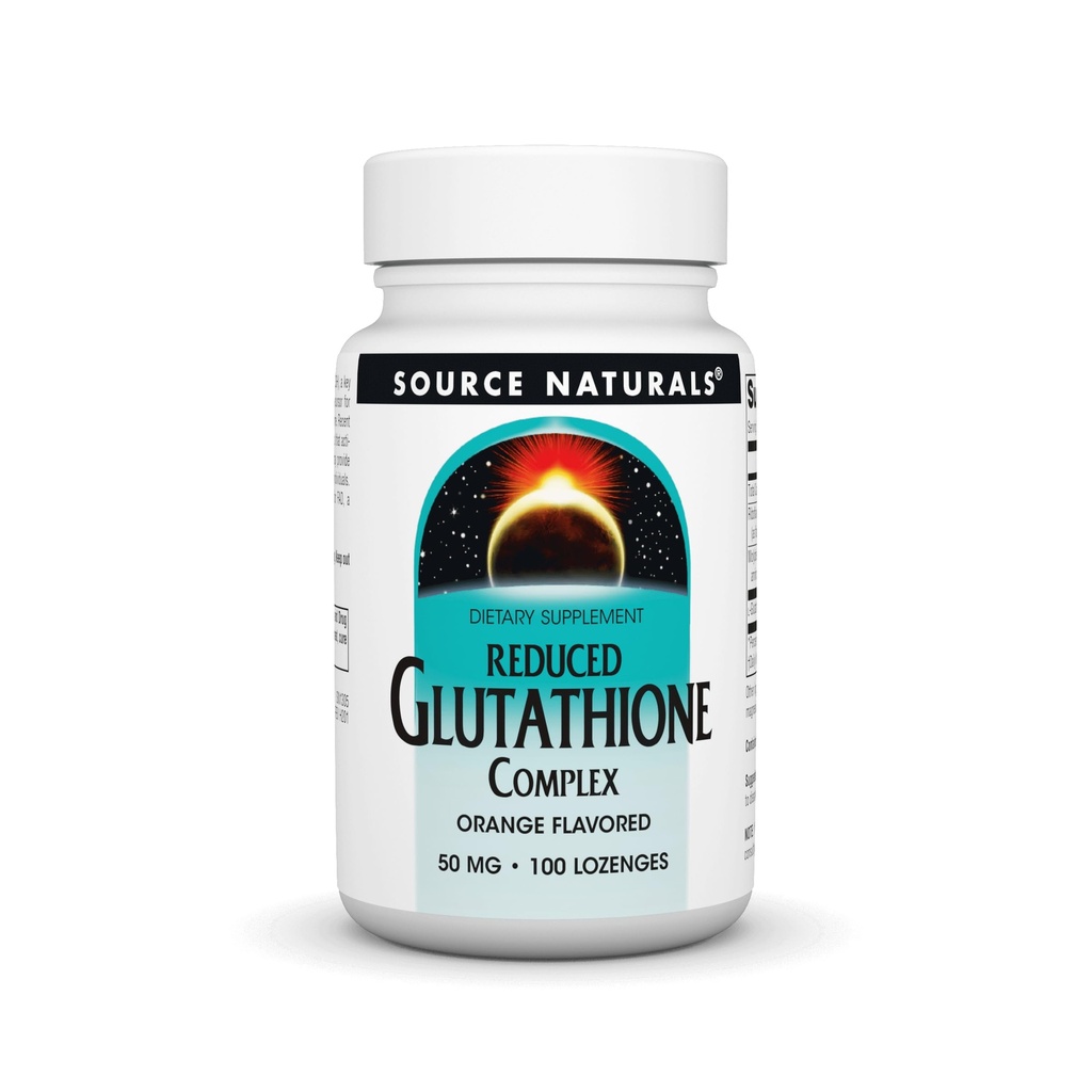 Source Naturals Reduceret Glutathione Complex 50 mg Orange Flavored - 100 Lozenges