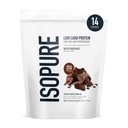 Isopure Low Carb 100% Pure Whey Isolate Protein Powder, Lactose Free, Gluten Free, Med vitaminer, hollandsk chokolade, 25g Protein Per Servering, 1 Lb, 14 Servere (Packaging May Vary)
