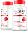 (2 Pack) RaspberryKetone kapsler, Official Raspberry Ketone For vægttab, All- Natural Keto Formel til at låse din krop og fitness mål, RaspberryKetone 1200MG tillæg, Anmeldelser (120 Kapsler)