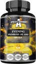 APOLLO 'S HEGEMONY Aften Primrose Oil 1000 mg med E-vitamin - Indeholder 100 mg GLA syre - 120 Softgel kapsler - 4 Måneder Supply - Diet supplement til støtte Hormonal balance og hud sundhed