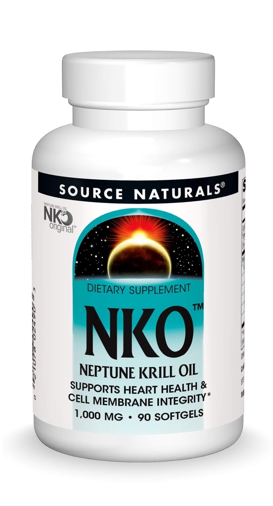 Kilde Naturals NKO Neptun Krill Oil, understøtter hjerte sundhed og celle membran integritet *, 1000 mg - 90 Softgels