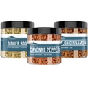Earthborn Elements Cayenne Pepper, Ceylon Kanel & Ginger Root Bundle (200 Kapsler Hver), Pure & Ufortyndet, Ingen tilsætningsstoffer