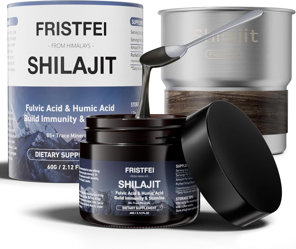 100% Pure Shilajit Resin - Organic Himalayan Shilajit for Mænd & Kvinder Trace Minerals against 124; Shilajit Pure Himalayan Organic
