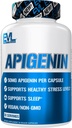 Evolution Pure Apigenin Supplement fra kamille ekstrakt - Afslappende Apigenin 50mg Bioflavonoid Stress og Mood Support Nutrition High Bioavailable Vegan Non- GMO Herbal Sleep Supplement