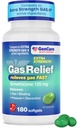 GenCare -Extra Strength Gas Relief Simeticone 125mg (180 Softels) Maksimum Styrke Anti Gas Pills til Bloating Relief, Tryk & Diskomfort - Sammenlign med Generisk Extra Strength Gas X