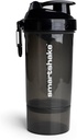 Smartshake O2GO ONE Plastic Protein Shaker Flaske 800 ml • 124; 27 oz - Læbefast Screw- on Lid - BPA Free - Unisex - Black