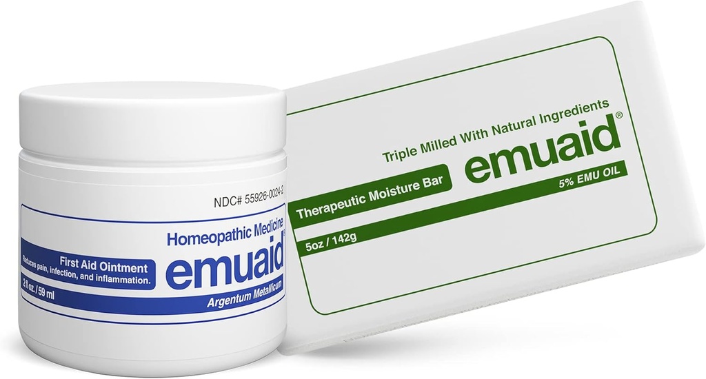 emuaid Eksem Reparation Kit Regelmæssig Styrke 2oz med Therapeutic Fugt Bar er også velegnet til Lichen Planus, Bed Sores, Ringorm og Cracked Heels