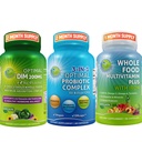 Hormonal balance & fordøjelsesmedicin Trio - DIM 200mg med BioPerine ® & Crucifereous Veggies + 3- in-1 Probiotisk med Prebiotic og enzymer + hel mad Multivitamin med jern - Vegan Wellness Support